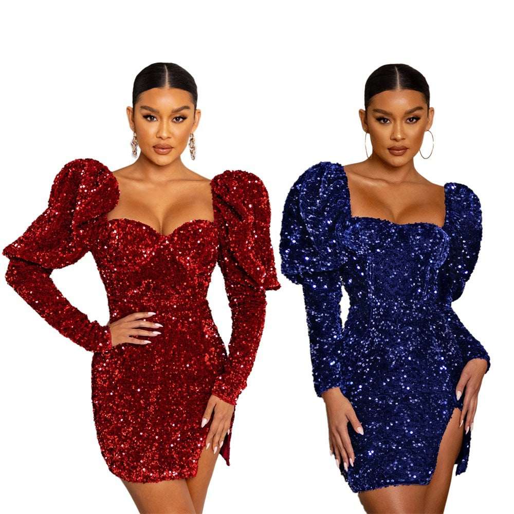 Slim fit one-shoulder cutout mini dress