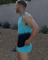 Dip Dye Relaxed Tank Storm Blue