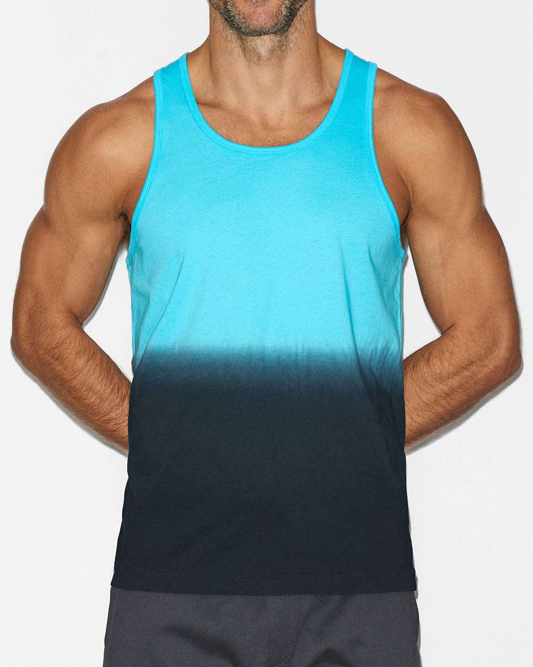 Dip Dye Relaxed Tank Storm Blue