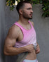 Dip Dye Relaxed Tank Peony Pink