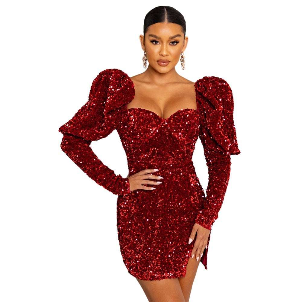 Slim fit one-shoulder cutout mini dress