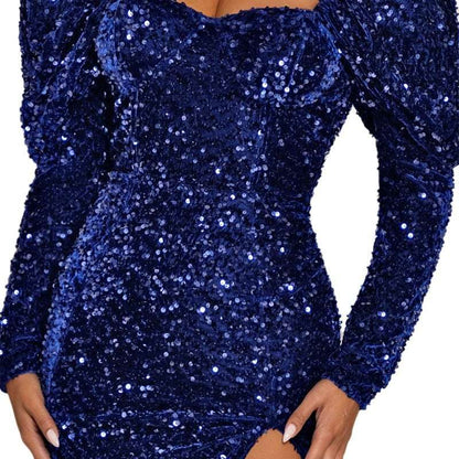 Slim fit one-shoulder cutout mini dress